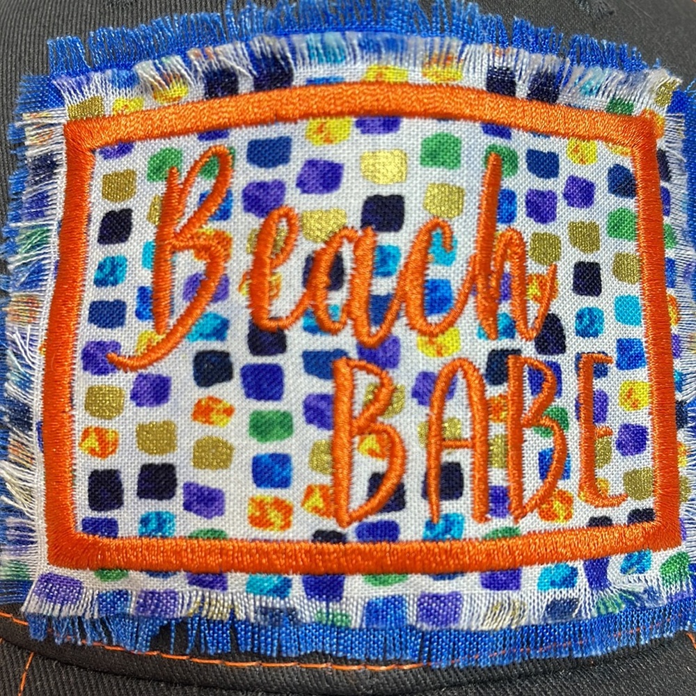 Custom Trucker Hat Cap Beach Babe - image 2